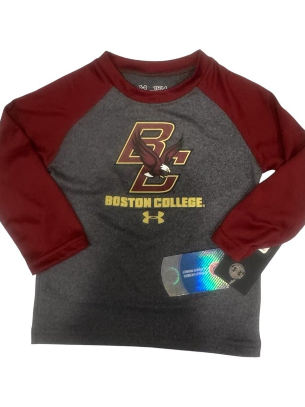 Under Armour Size 18 Months Boston College Tee New